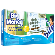 Educational Insights Big Money™ Magnetic Coins And Bills, 50 Pieces 3063